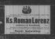 Lorenz Roman - nekrolog